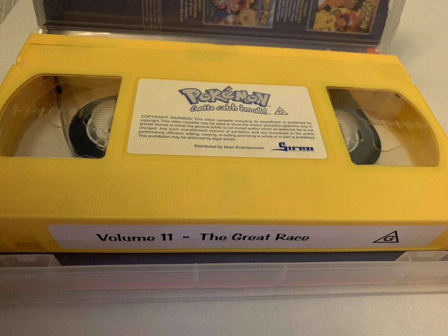 VHS PAL Video Tape - Pokémon The Great Race - Volume 11