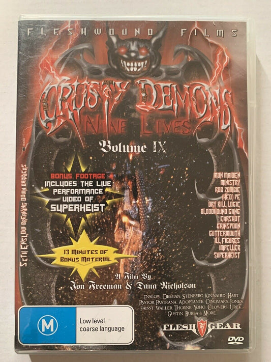 Crusty Demons Nine Lives - Volume IX 9 (DVD, 2010) Region 4