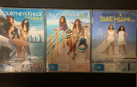 *New Sealed* Kourtney & Khloe Take Miami (DVD) Complete Series - Season 1-3