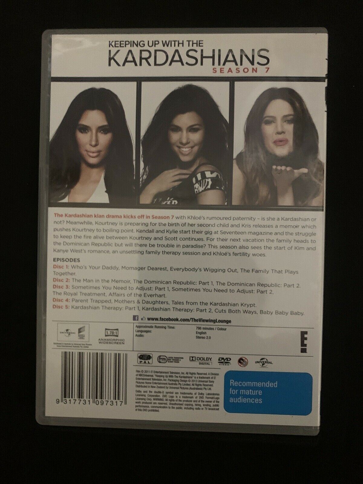 Keeping Up With The Kardashians Seasons 1-7 Region 4 (DVD) Region 4
