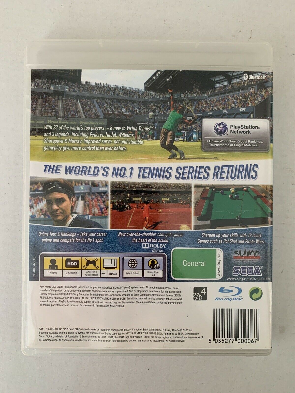 Virtua Tennis 2009 - PS3 Game Sony PlayStation 3