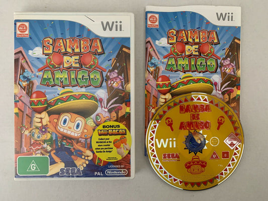 Samba De Amigo - Nintendo Wii with Manual