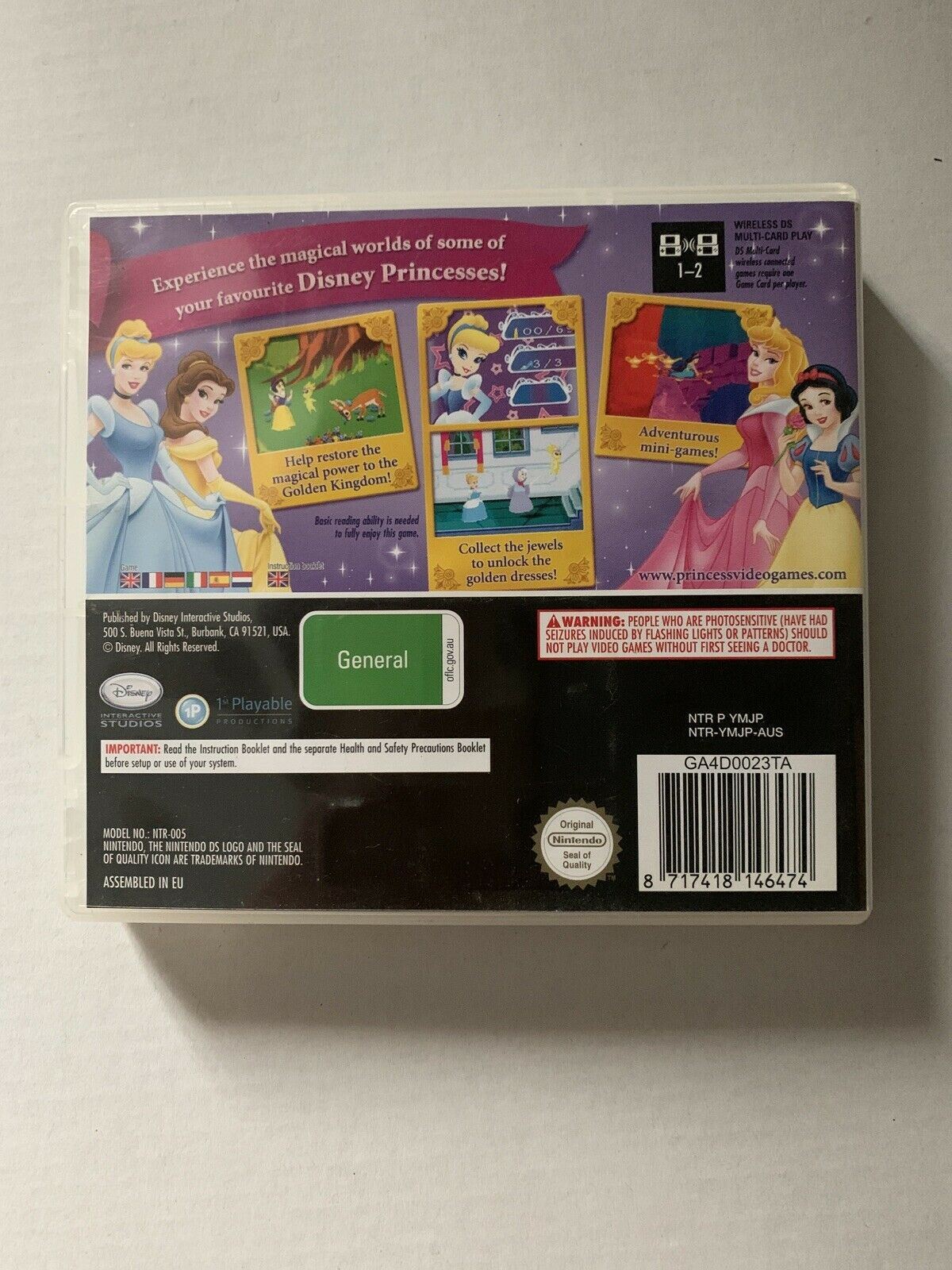 Disney Princess Magical Jewels Nintendo DS 2DS 3DS Game