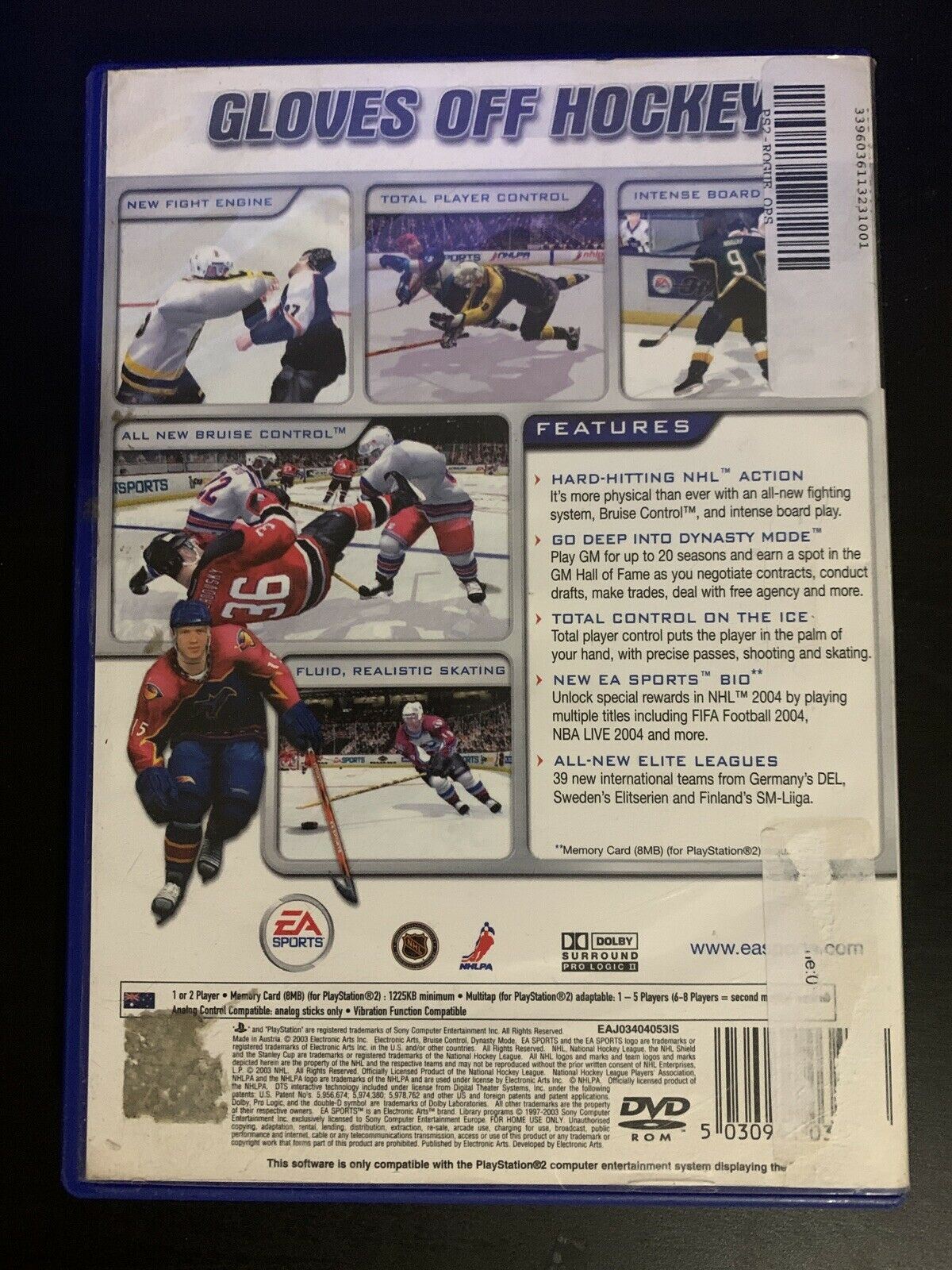 EA Sports NHL 2004 - PS2 PlayStation 2 PAL Ice Hockey