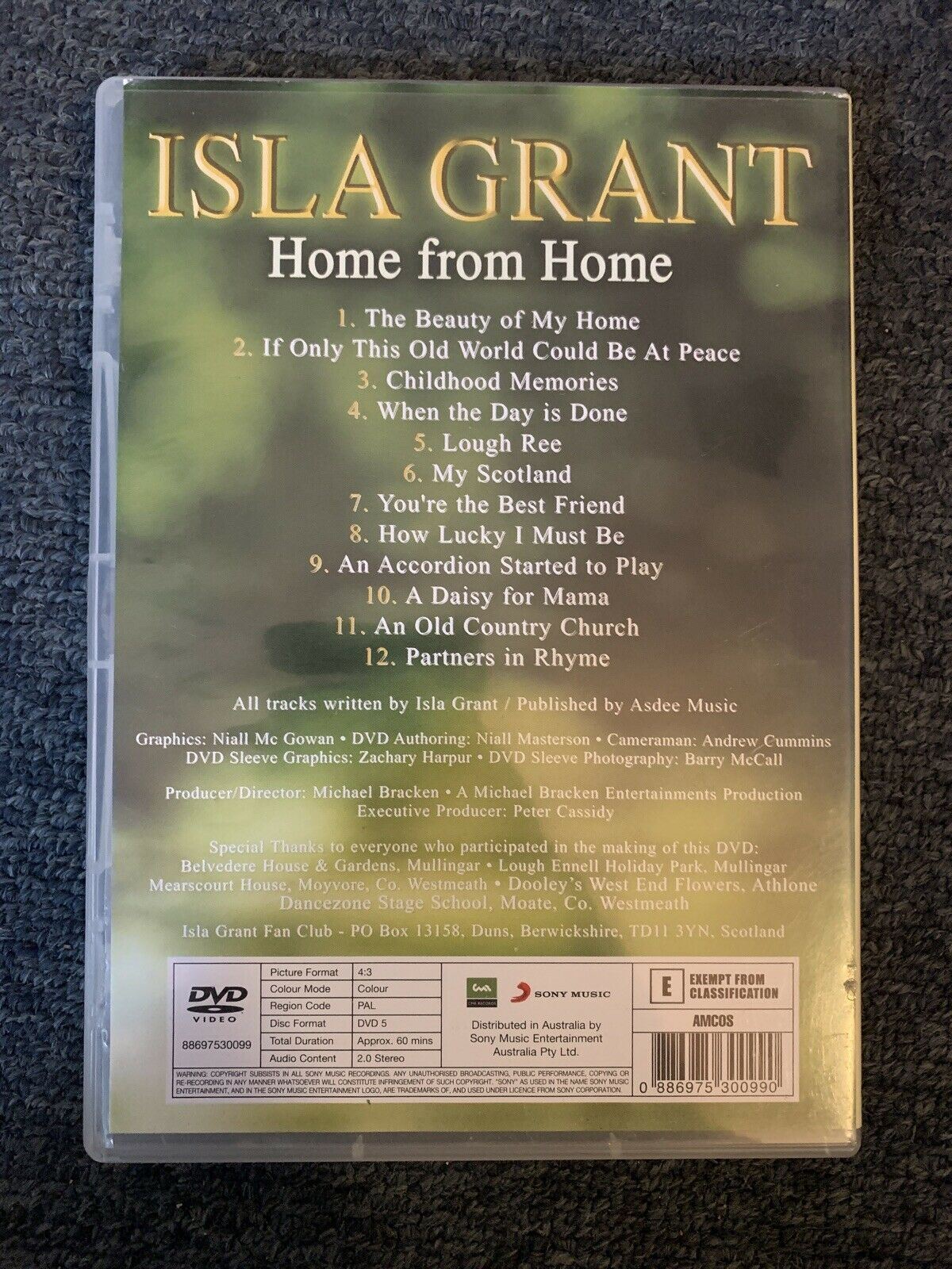 Home From Home - Isla Grant (DVD, 2009, Region 4)