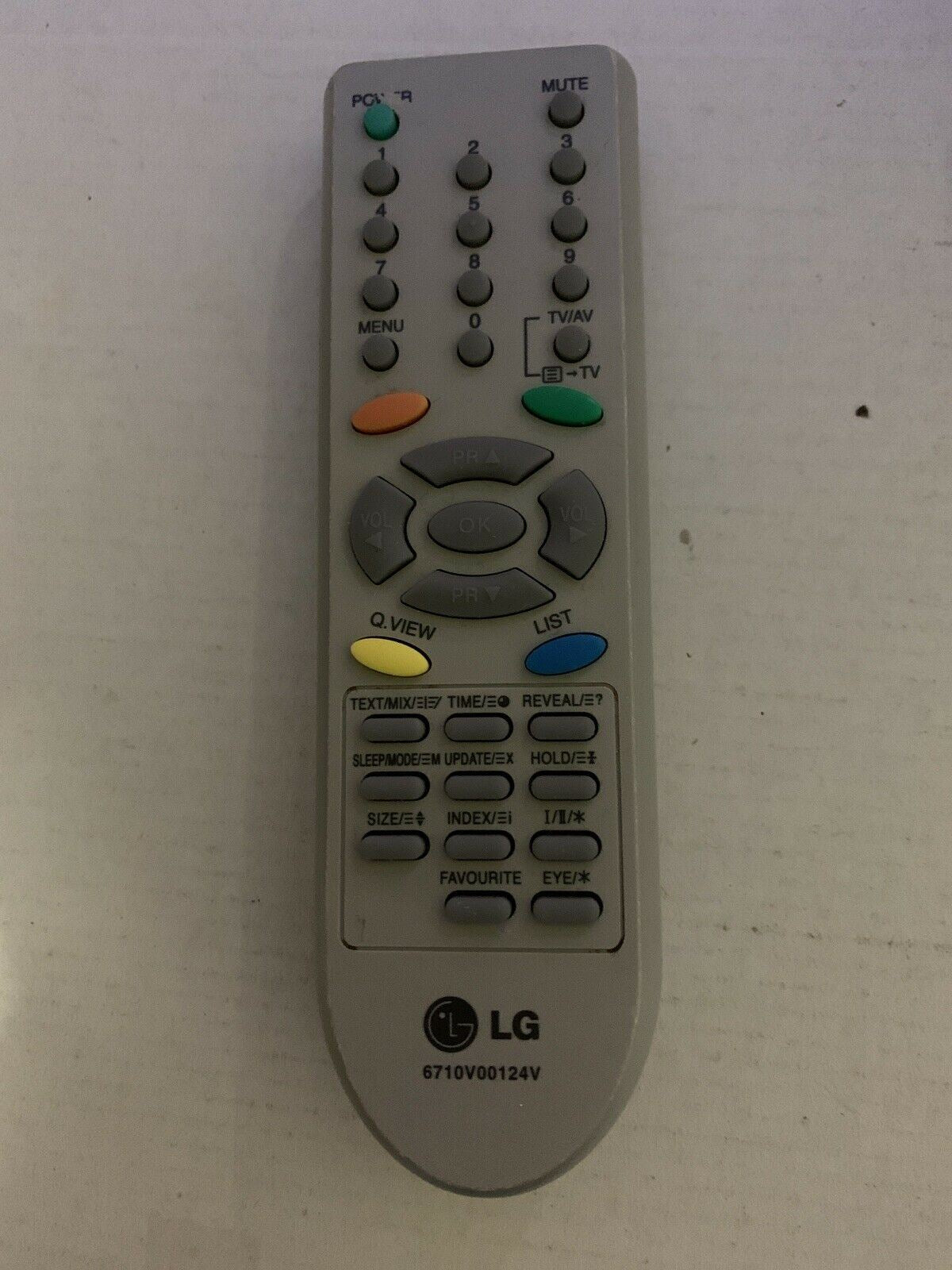 Genuine LG 6710V00124V Remote Control