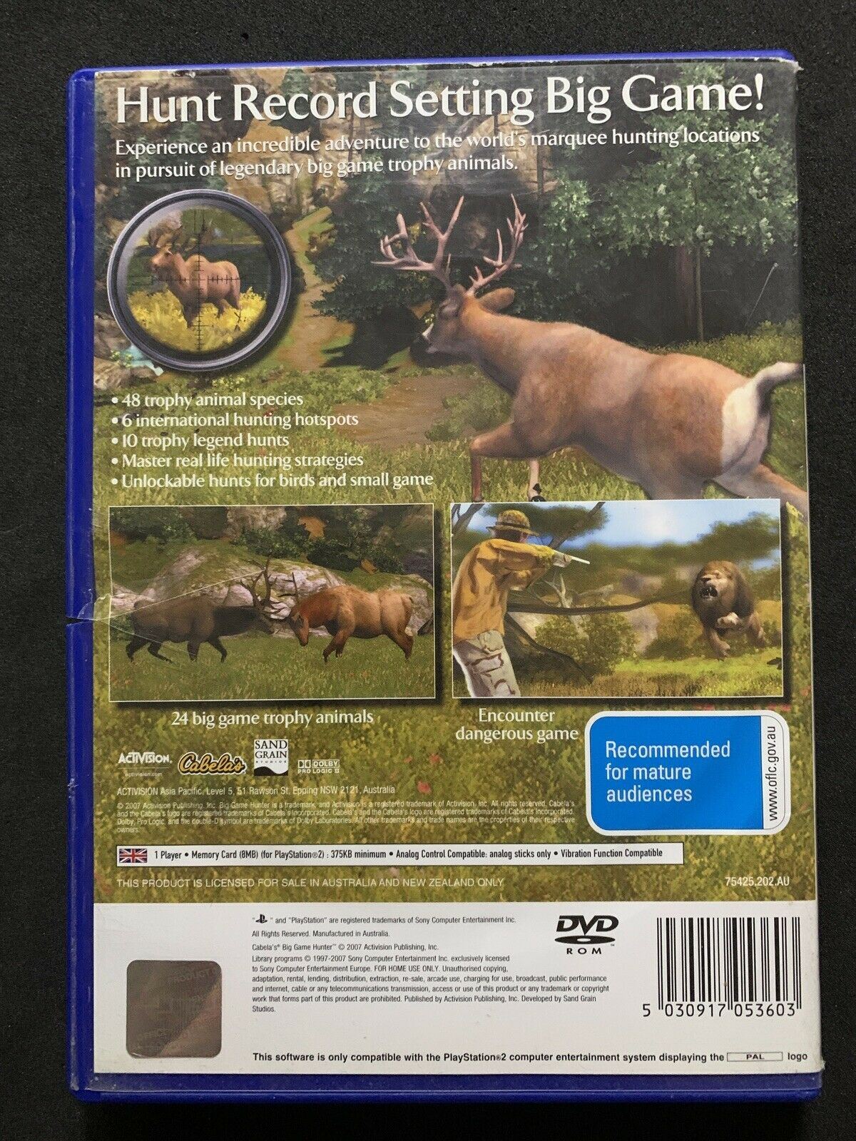 Cabela's Big Game Hunter 2008 (PS2) [PAL] - Free Postage