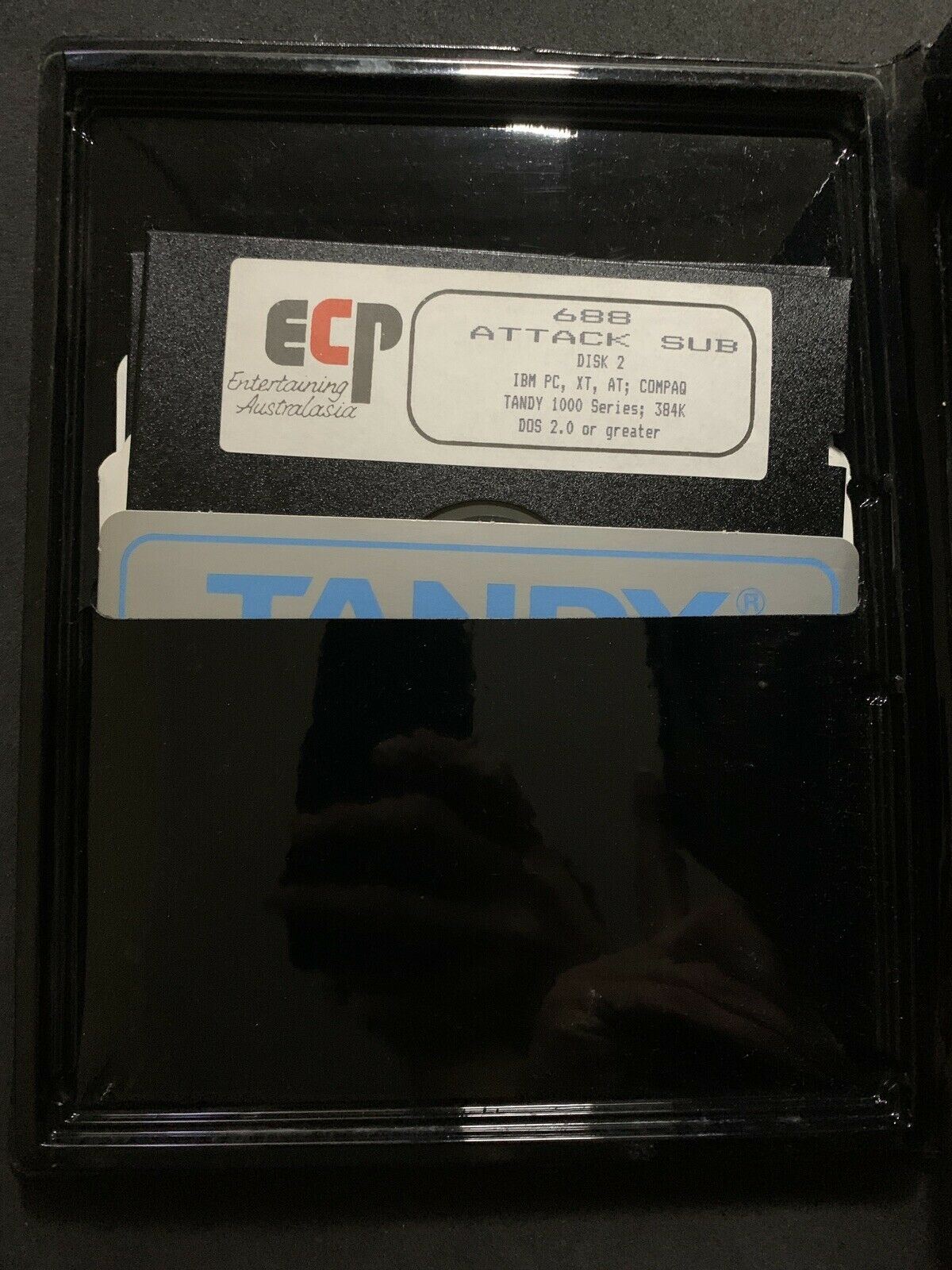 688 Attack Sub - PC (1989) 5.25" Floppy Disk With Box for DOS