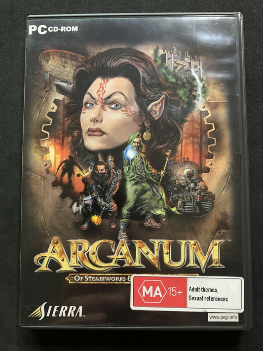 Arcanum: Of DreamWorks and Magick Obscura - PC CDROM (2001) Windows Game