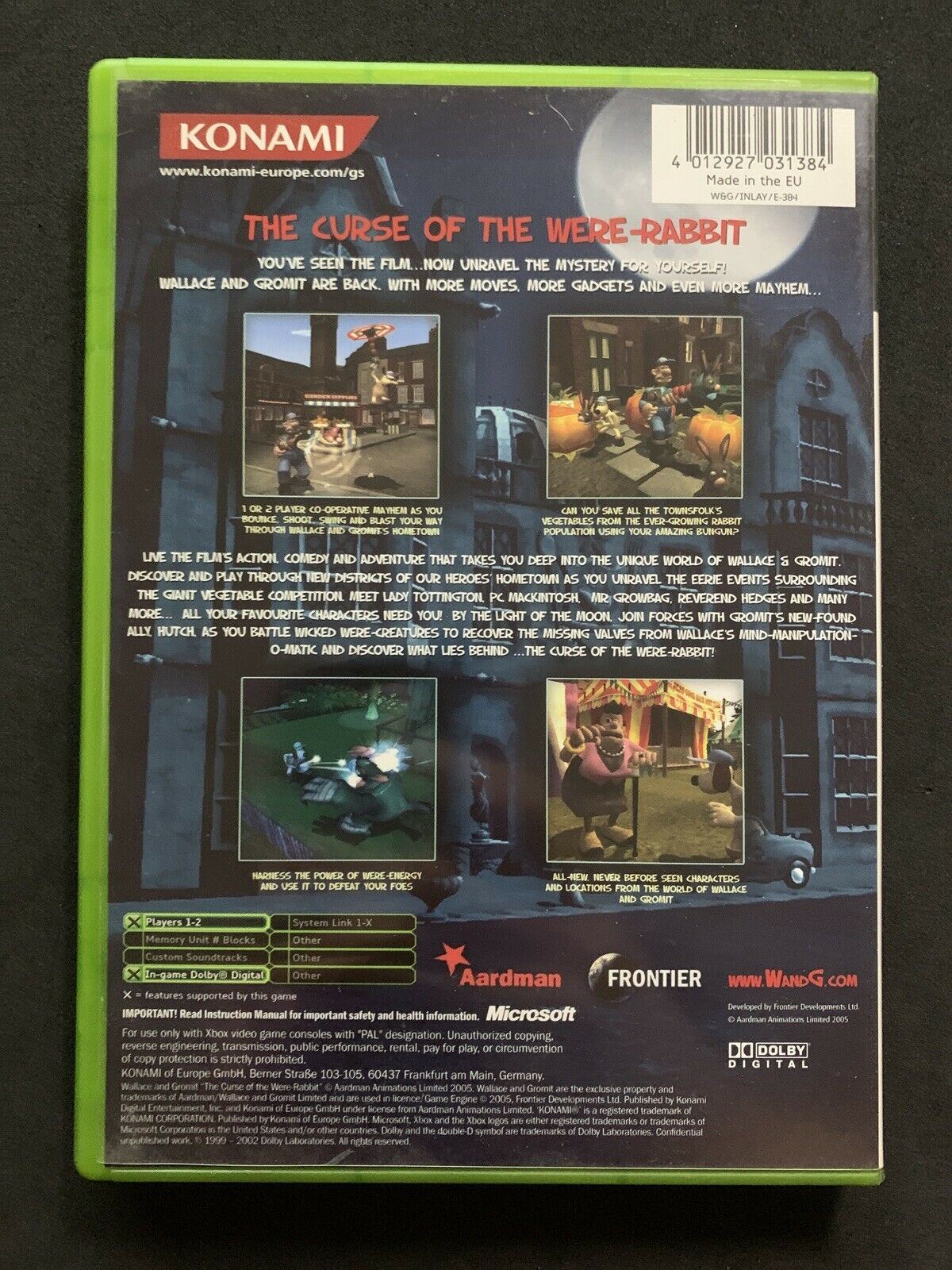 Wallace & Gromit: The Curse of the Were-Rabbit (Xbox) with Manual PAL