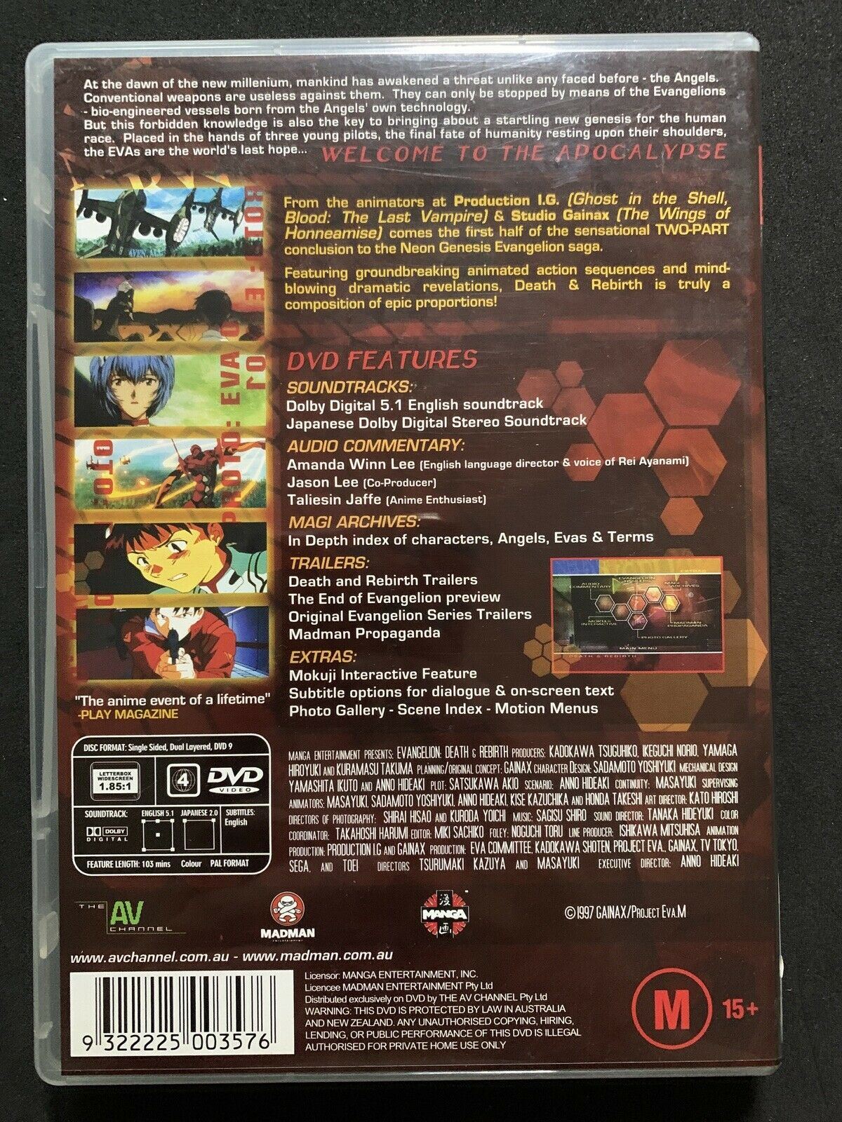 Neon Genesis Evangelion - Death & Rebirth (DVD, 2002) Region 4