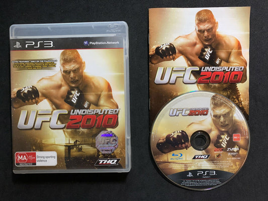 UFC Undisputed 2010 - Playstation PS3 Game with Manual