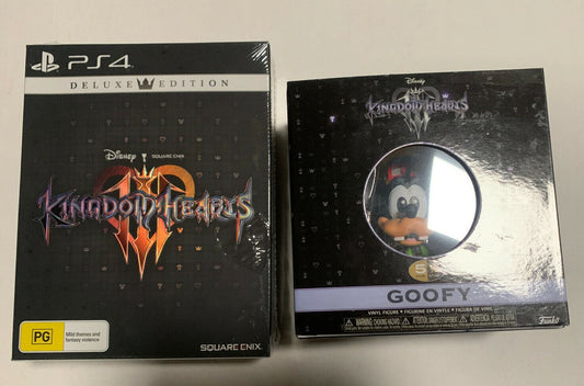 *New And Sealed* Kingdom Hearts III - PS4 Deluxe Edition With Goofy Figure