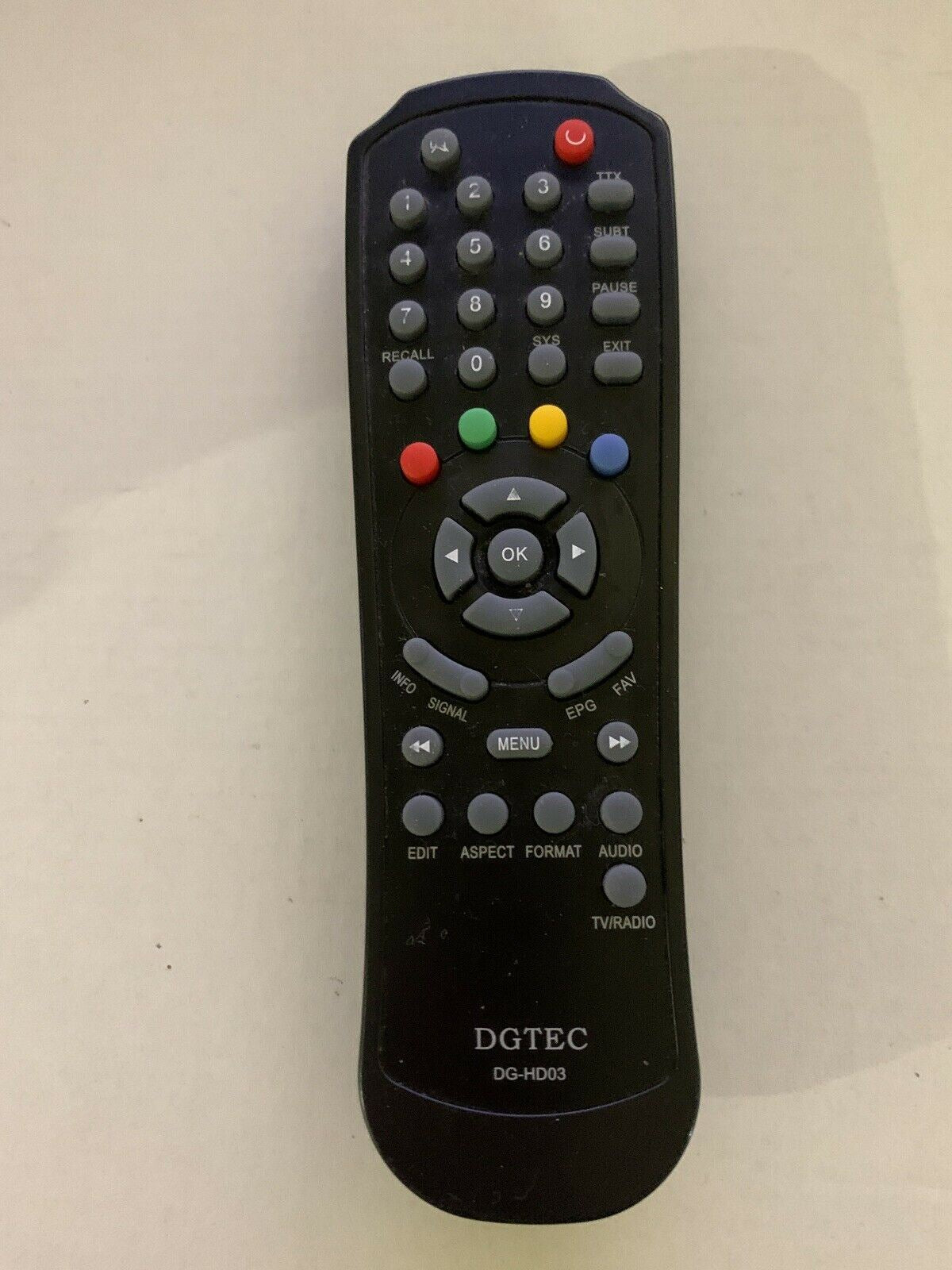 Genuine DGTEC Remote Control DG-HD03 HDTV Set-Top Box STB