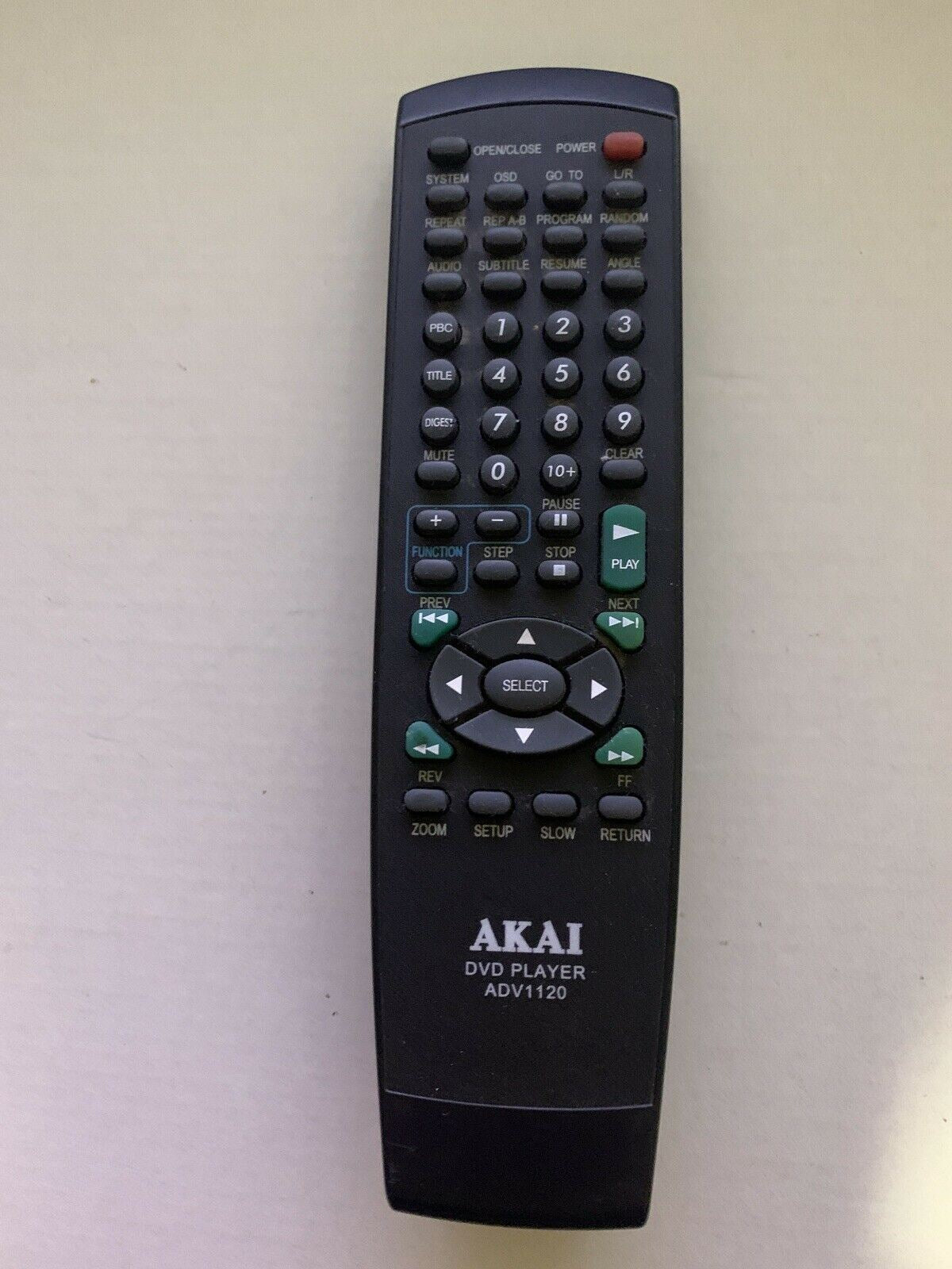 Genuine Akai ADV1120 Remote Control For DVD Player