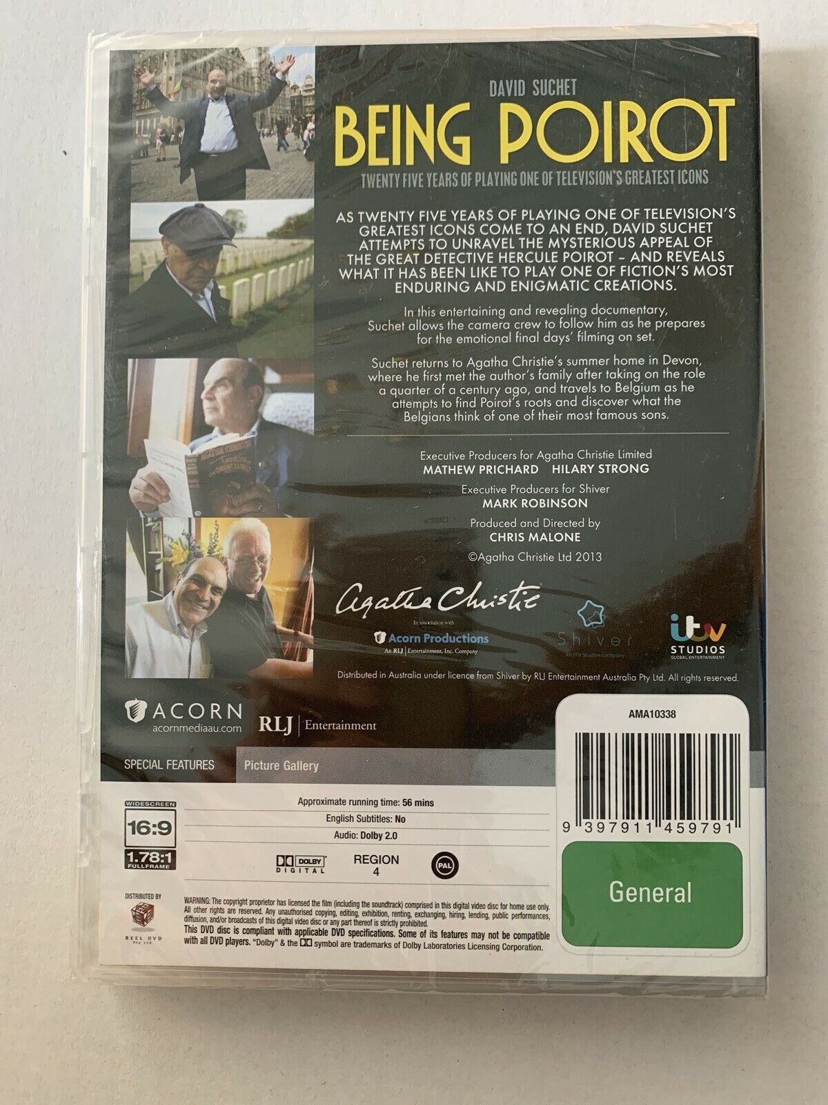 *New Sealed* Being Poirot (DVD, 2014) David Suchet. Region 4