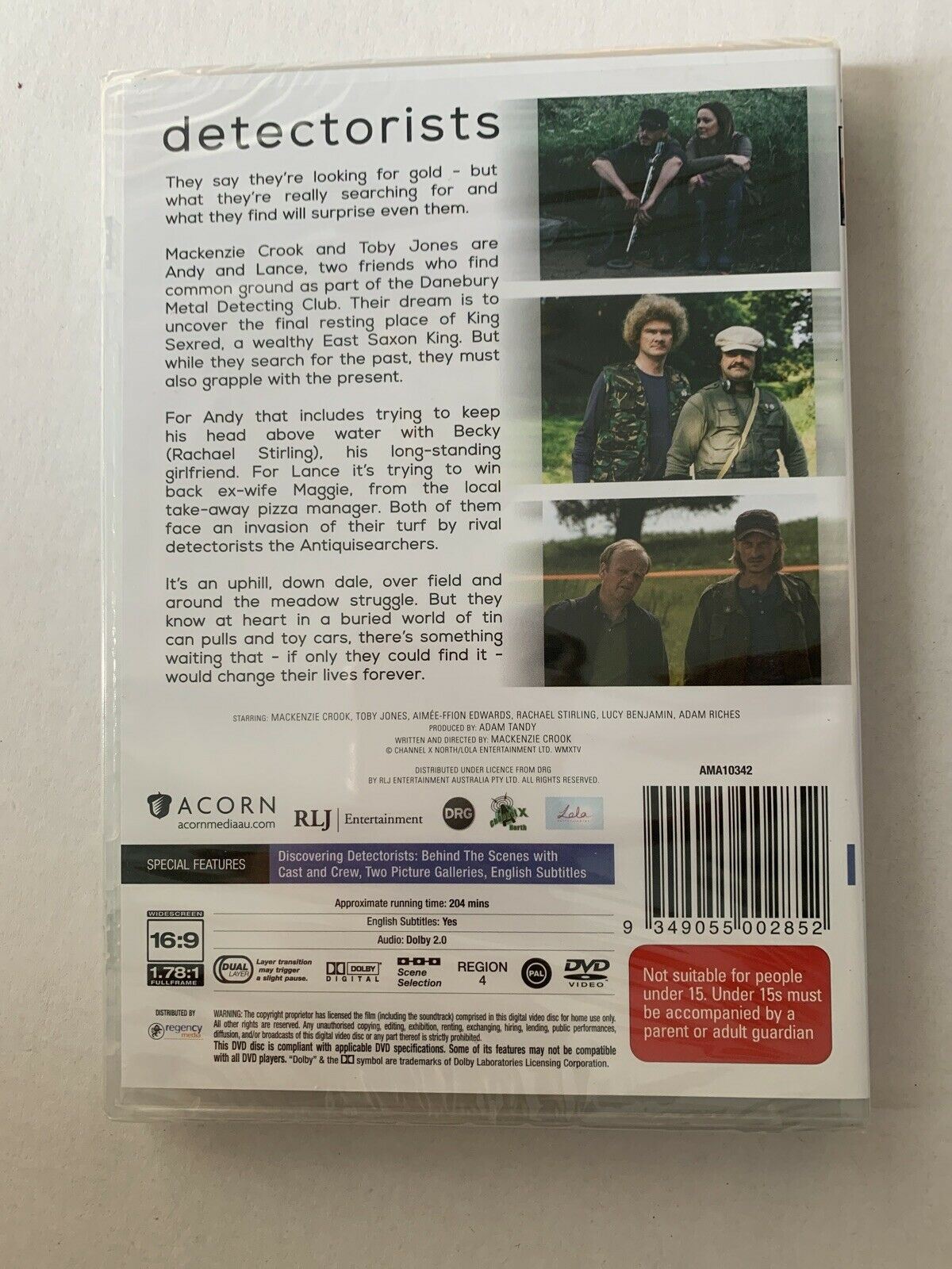 *New Sealed* Detectorists : Series 1 (DVD) Mackenzie Crook, Toby Jones. Region 4