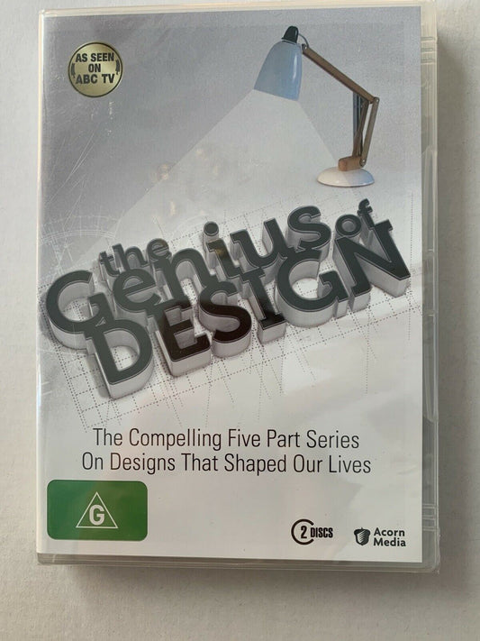 *New Sealed* The Genius of Design (DVD 2-Disc Set) Denis Lawson. Region 4