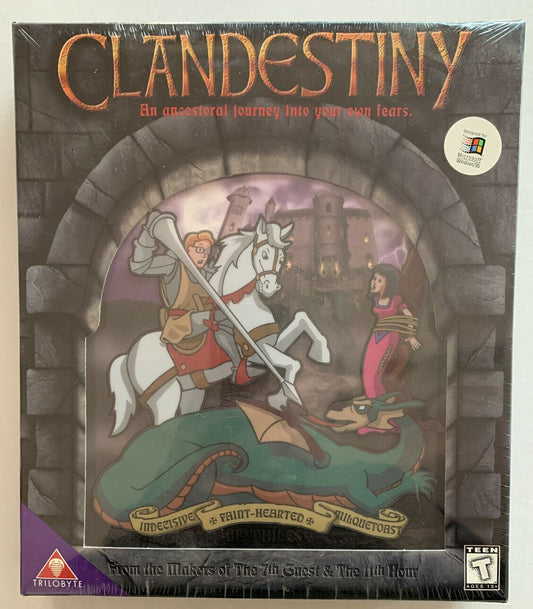 *New Sealed* Clandestiny - PC CDROM (1996) Trilobyte Vintage Game