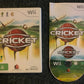 Cricket Nintendo Wii PAL - Complete with Manual