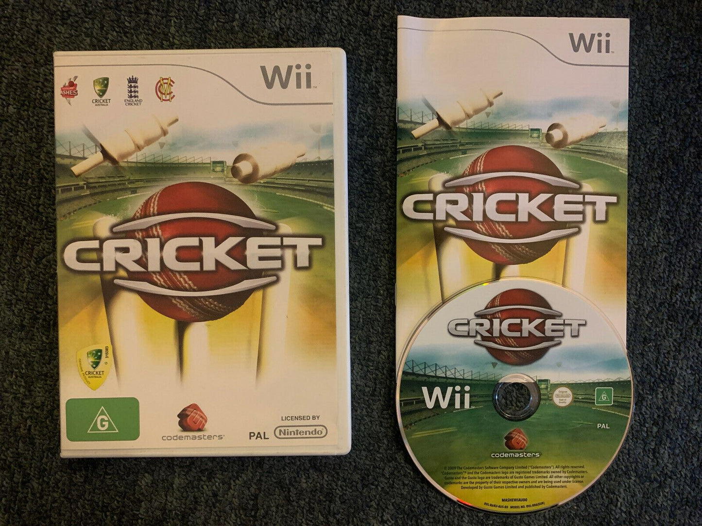 Cricket Nintendo Wii PAL - Complete with Manual