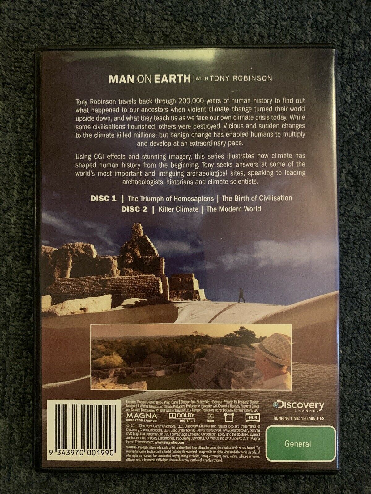 Discovery Channel: Man On Earth With Tony Robinson DVD