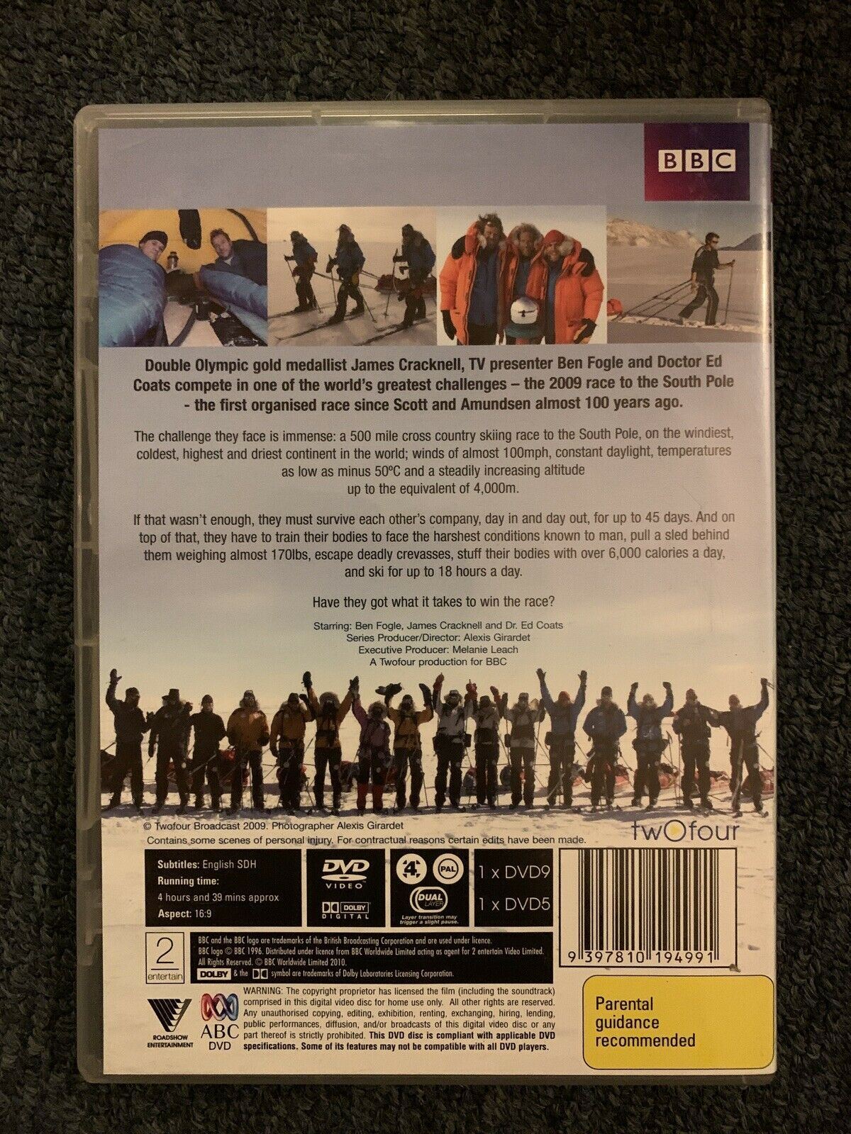 On Thin Ice (DVD, 2009) BBC Documentary Race to South Pole