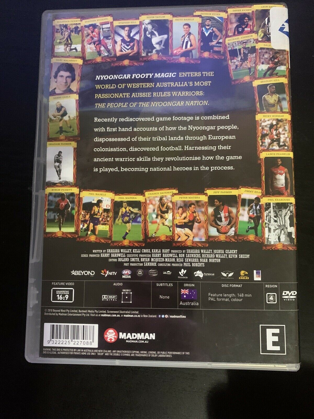 Nyoongar Footy Magic (DVD, 2018) AFL. Region 4