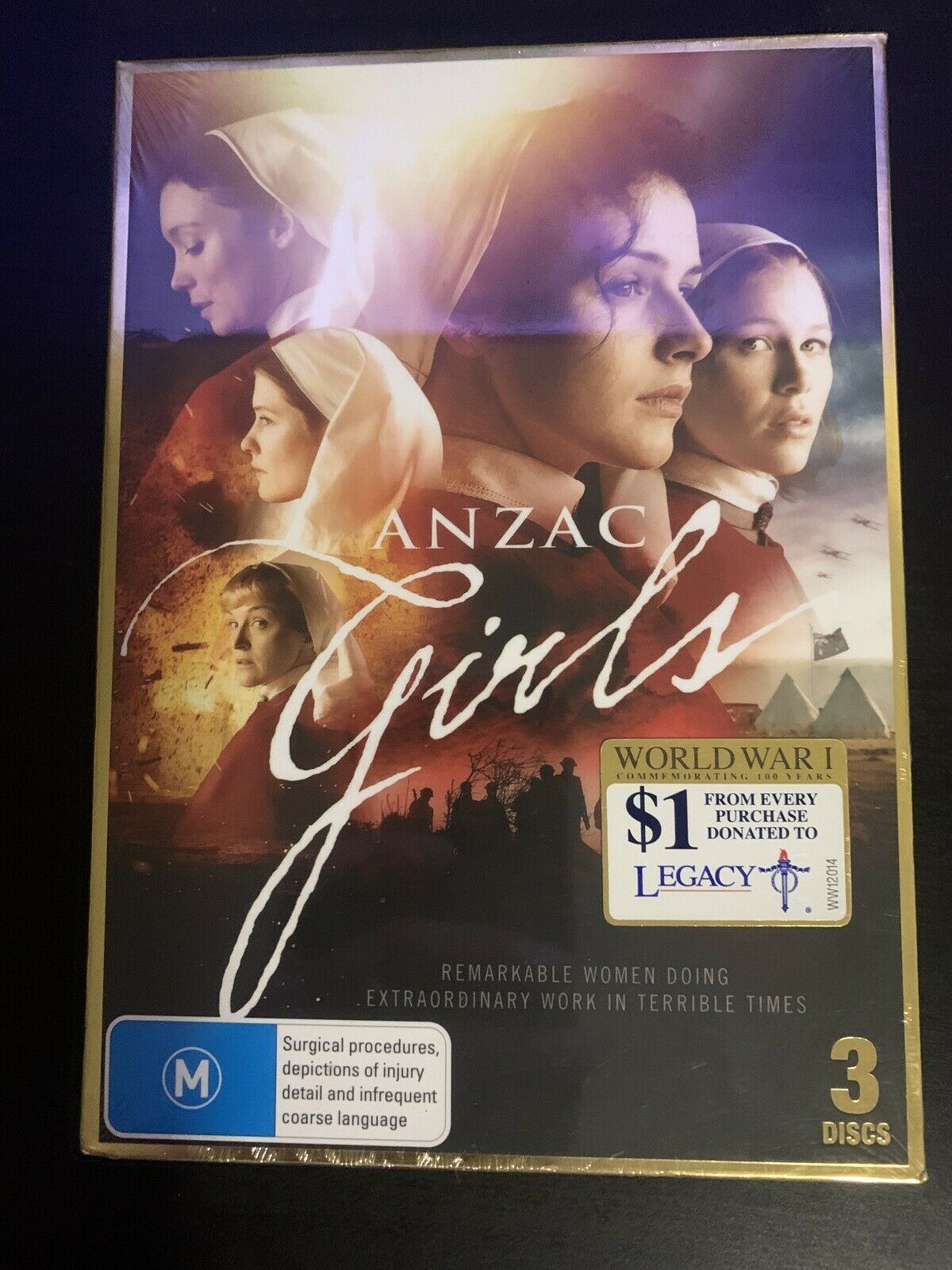 *New Sealed* Anzac Girls (DVD, 2014) Georgia Flood, Laura Brent. ABC TV Region 4