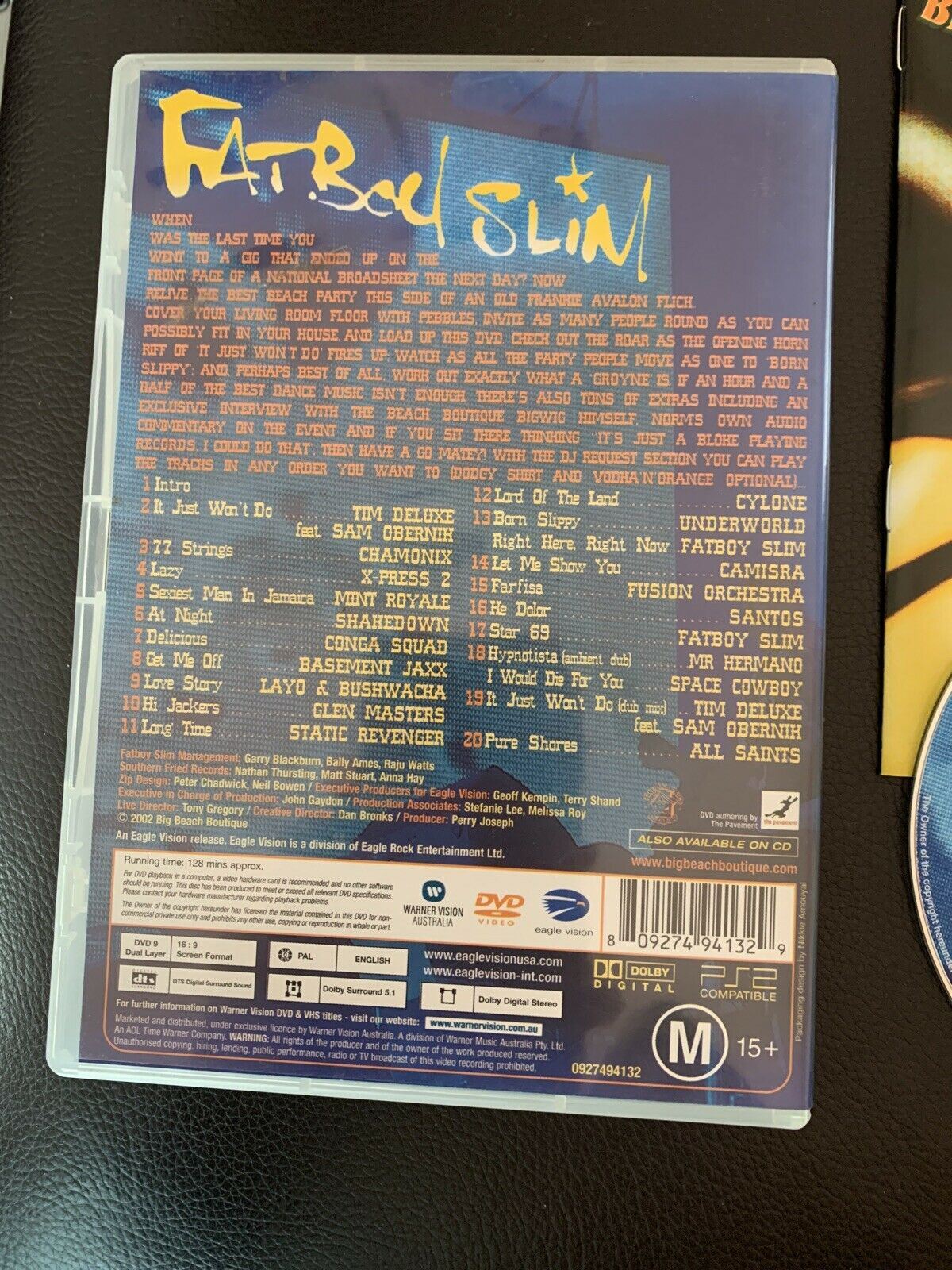 Fatboy Slim - Big Beach Boutique II Live On Brighton Beach (DVD, 2002)