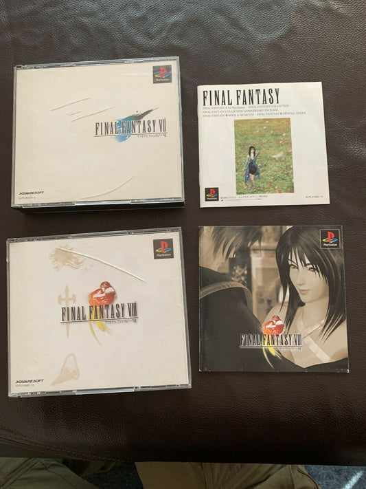 Final Fantasy VII 7 & VIII 8 PlayStation 1 PS1 NTSC-J Japan