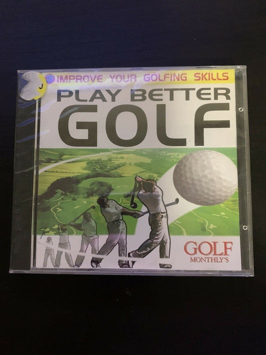 *New Sealed* Golf Monthly's - Play Better Golf PC CDROM Win 3.1