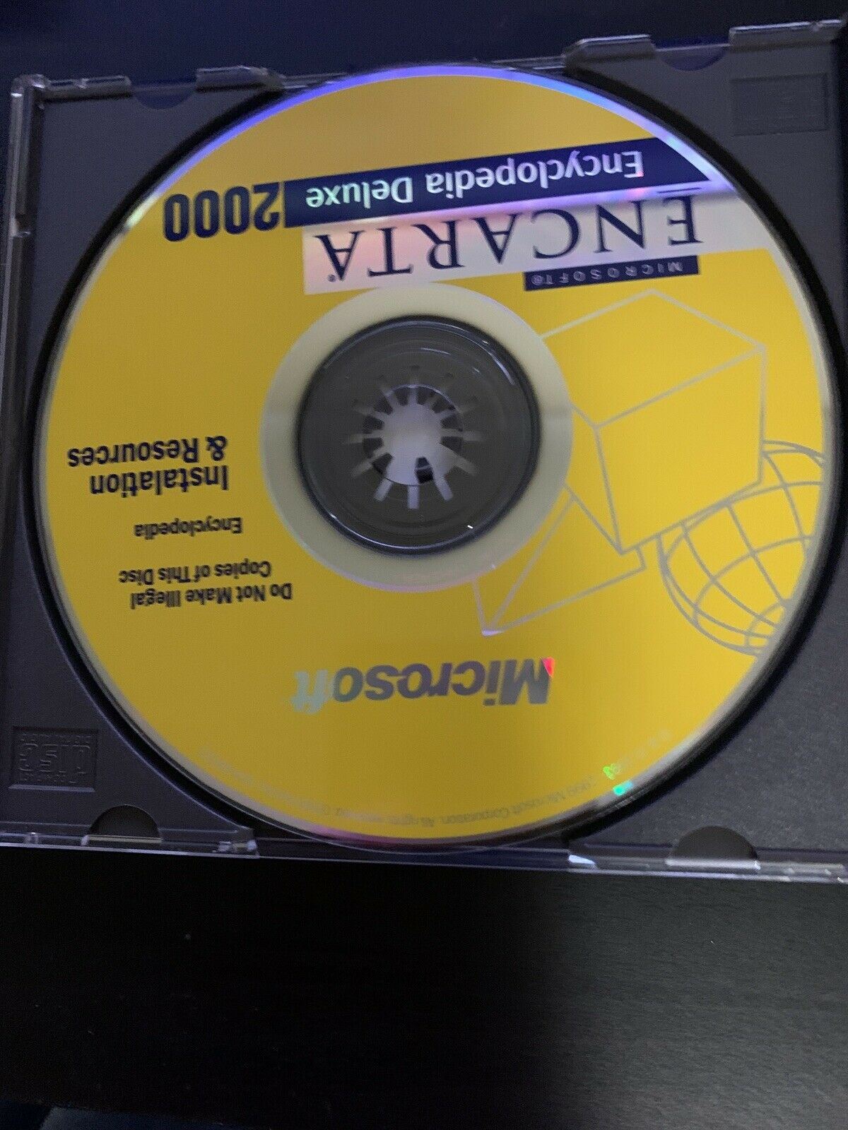 Microsoft Encarta Encyclopaedia Deluxe 2000 PC Win 95 CDROM Retro Unit