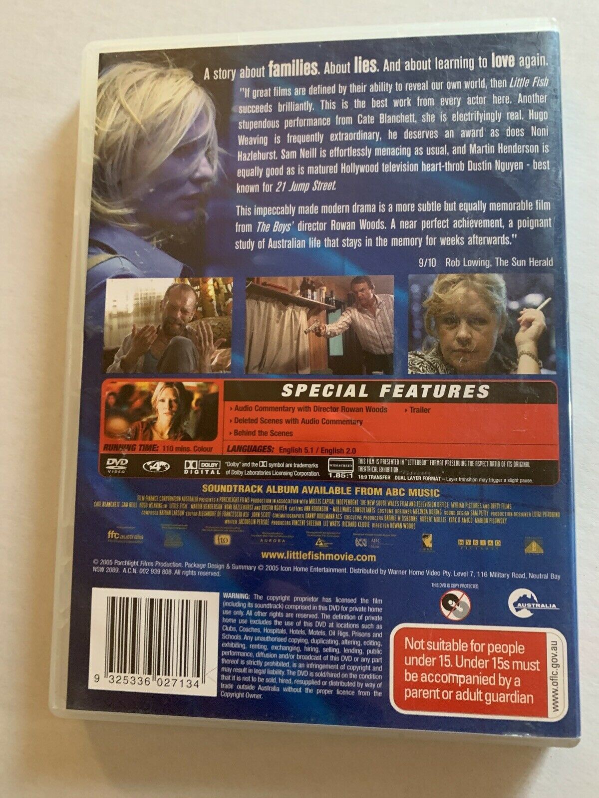 Little Fish (DVD, 2006) Cate Blanchett. Region 4