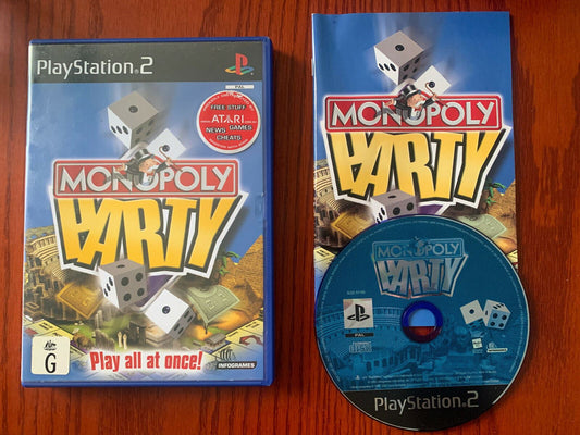 Monopoly Party - PS2 GAME with Manual PAL