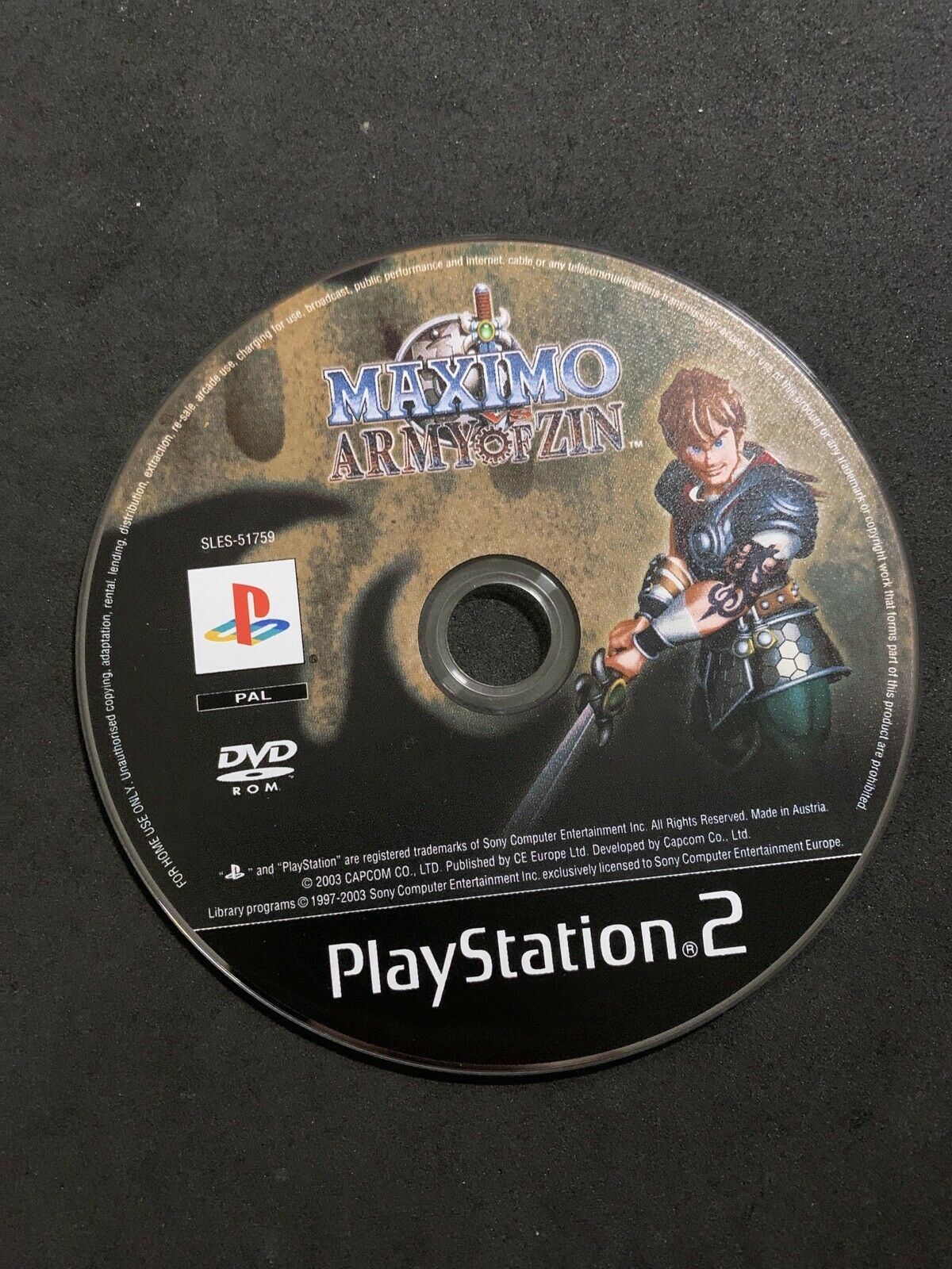 Maximo Army Of Zin PS2 Sony Playstation 2 with Manual PAL CAPCOM