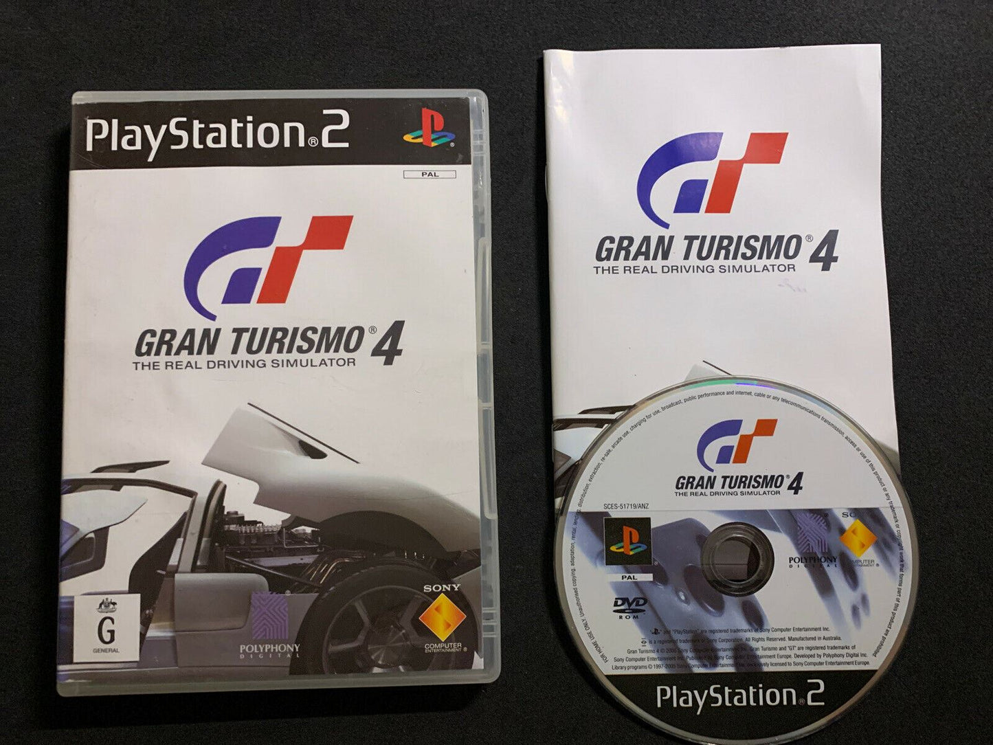 Gran Turismo 4 (Sony PlayStation 2 PAL, 2005) - Includes Manual