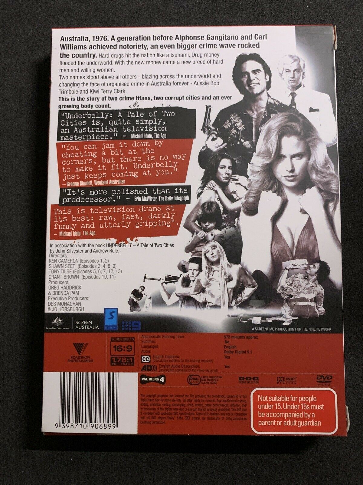 Underbelly - A Tale of Two Cities Uncut (DVD, 2009, 4-Disc Set) Region 4