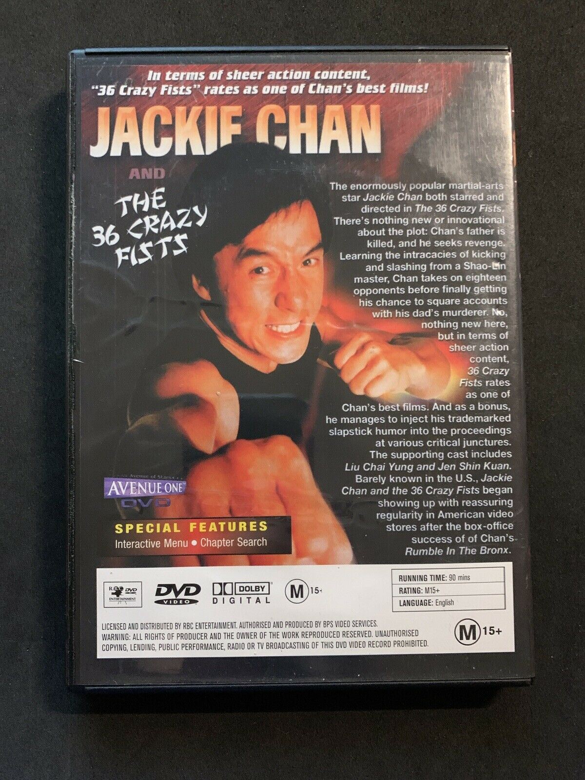 Jackie Chan And The 36 Crazy Fists (DVD, 1977) Region 4