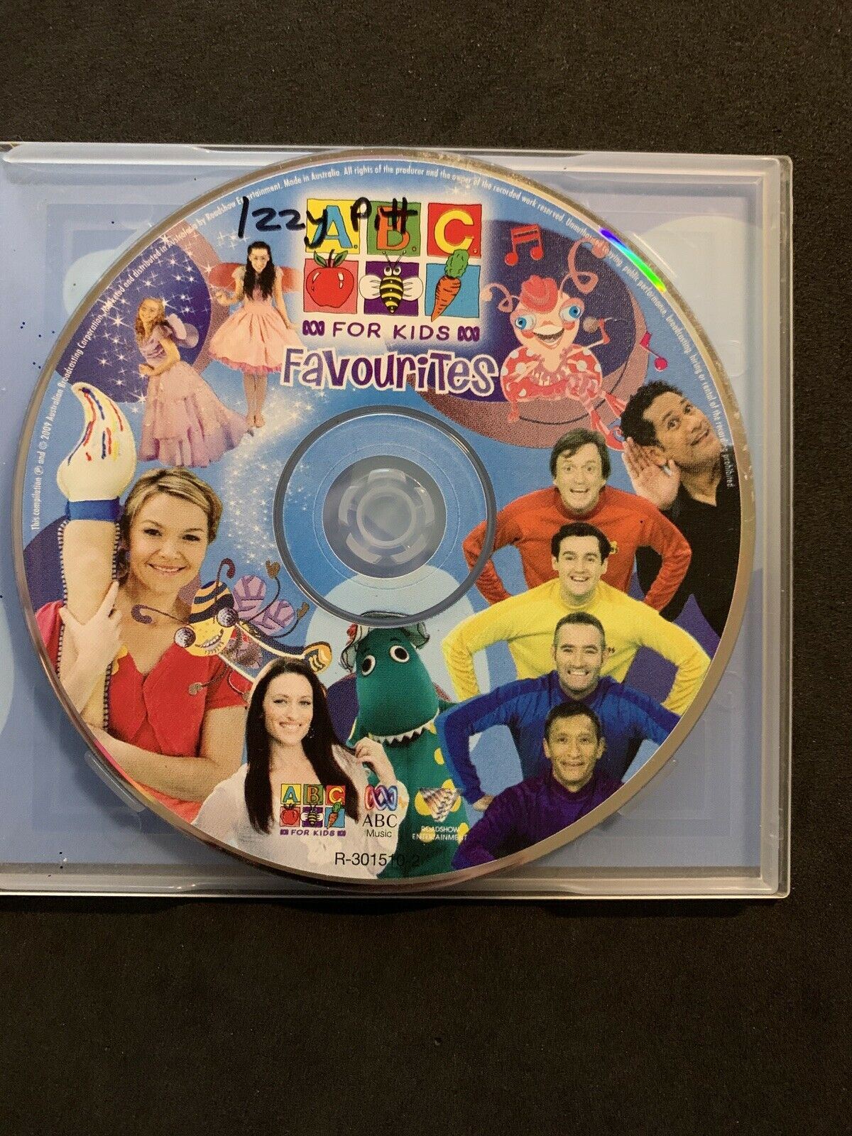 ABC For Kids Favourites CD - Wiggles, Fairies, Pajama In Bananas, Play School