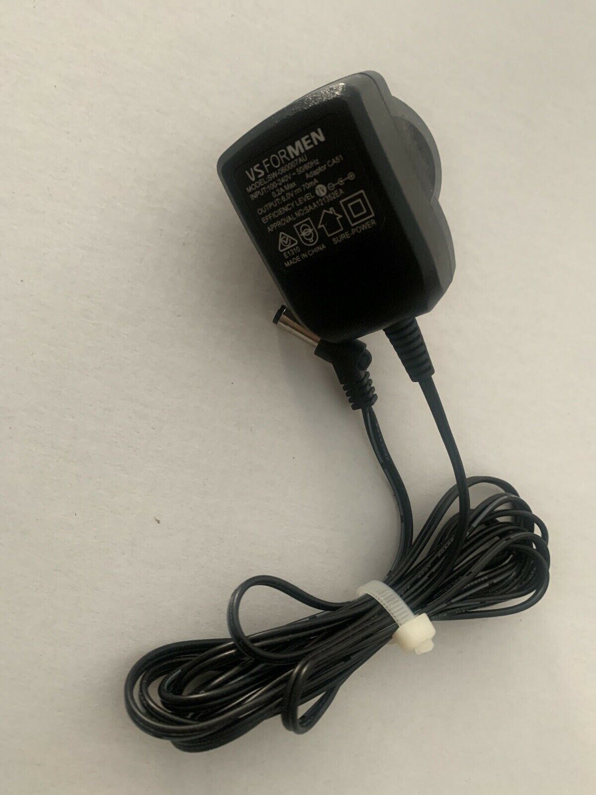 VS For Men AC Adapter Model SW-060007AU 6V 70mA