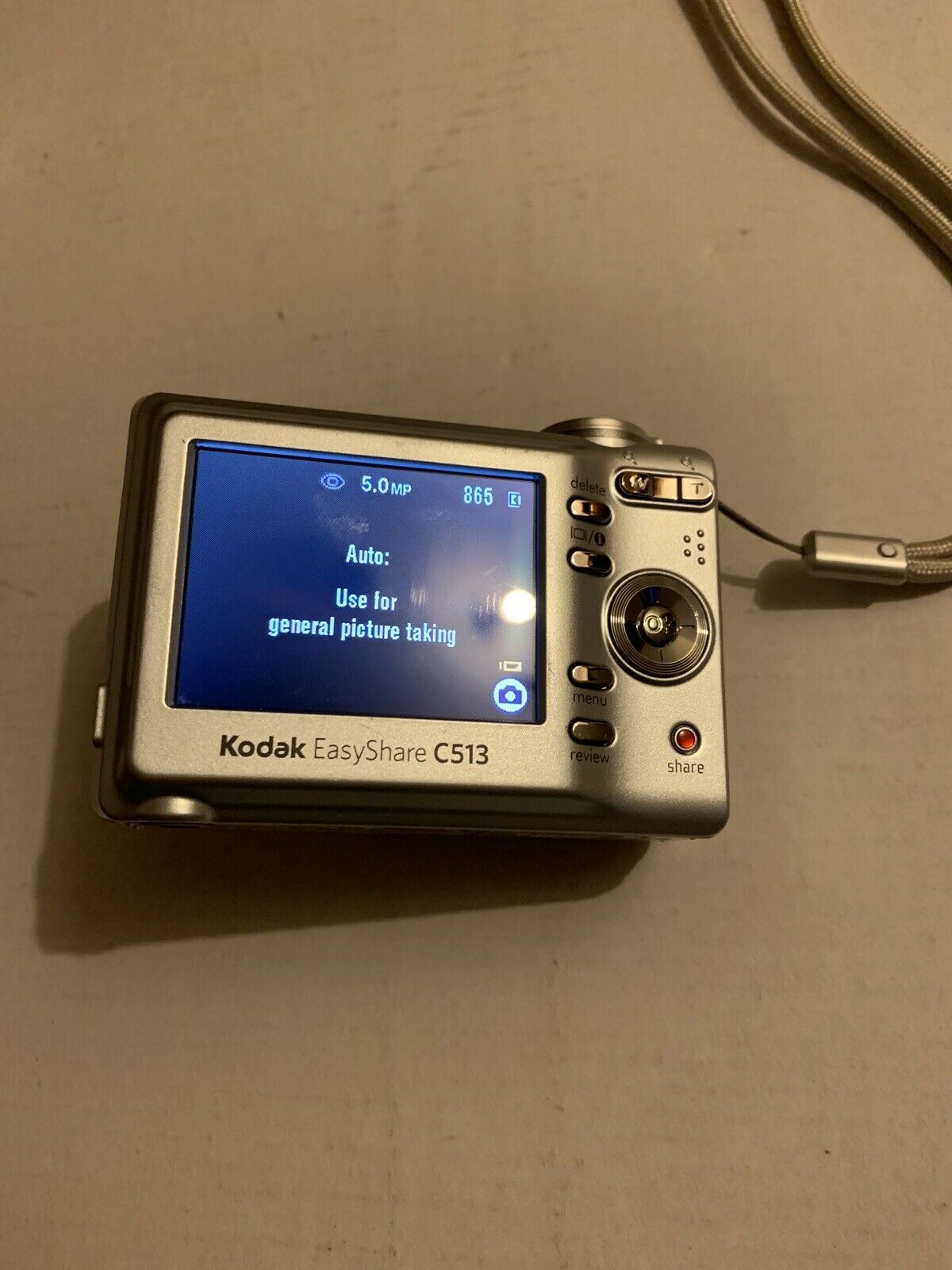 Kodak EasyShare C513 Digital Camera 5MP 3x Optical Zoom