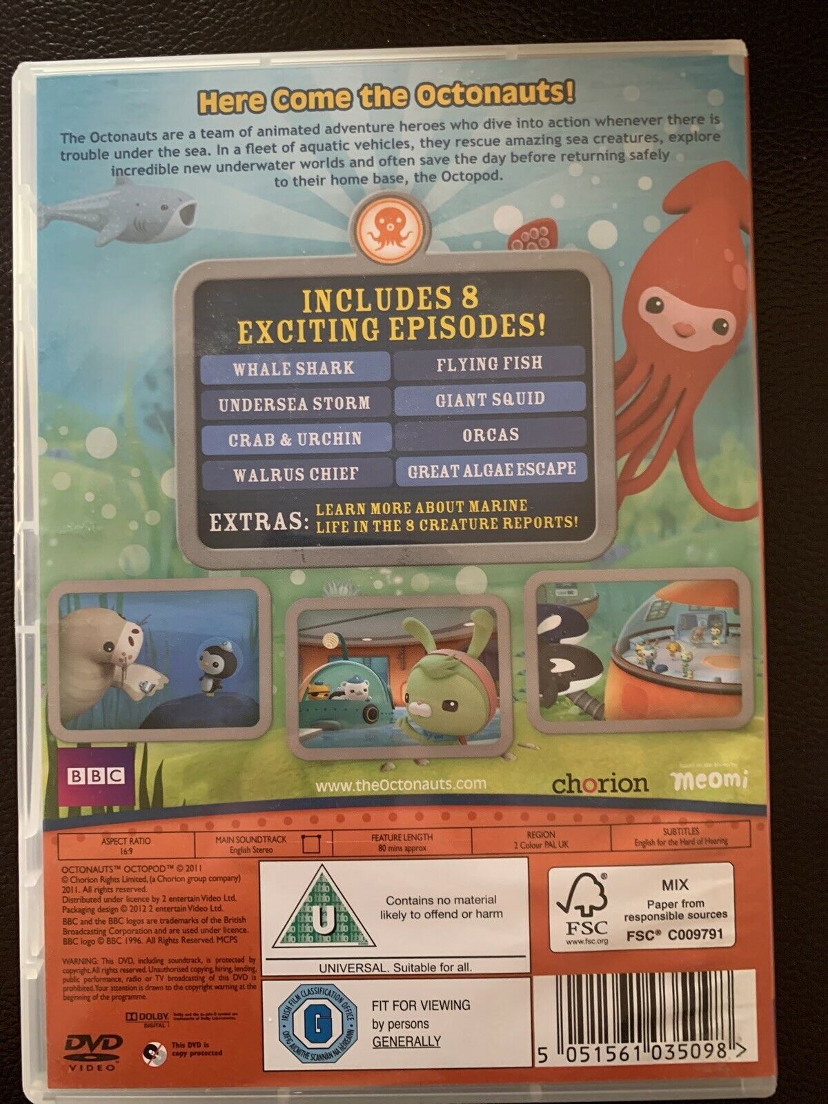 Octonauts - Here Come The Octonauts DVD - Region 2