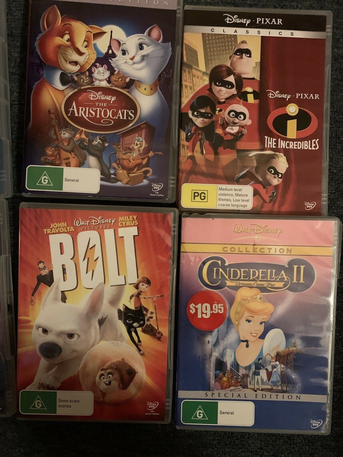 13 DVD BULK Lot Disney Pixar Movies  Bambi, Toy Story, Bolt, Tarzan, Incredibles