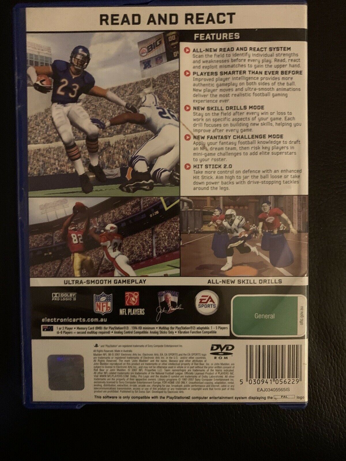 Madden NFL 08 - Sony PS2 Playstation 2 PAL Game