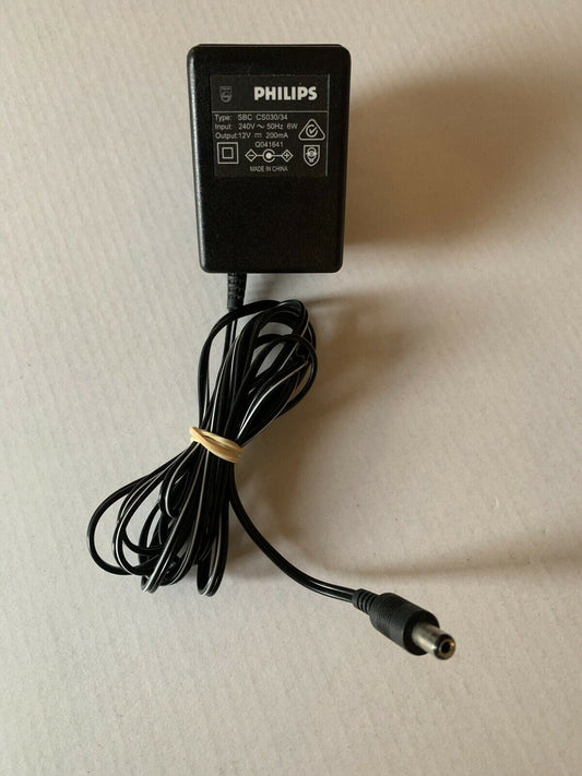 Genuine Philips SBC CS030/34 AC Adapter 12v 200mA