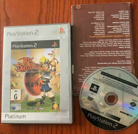 Jak and Daxter The Precursor Legacy PS2 (Platinum) PAL With Manual