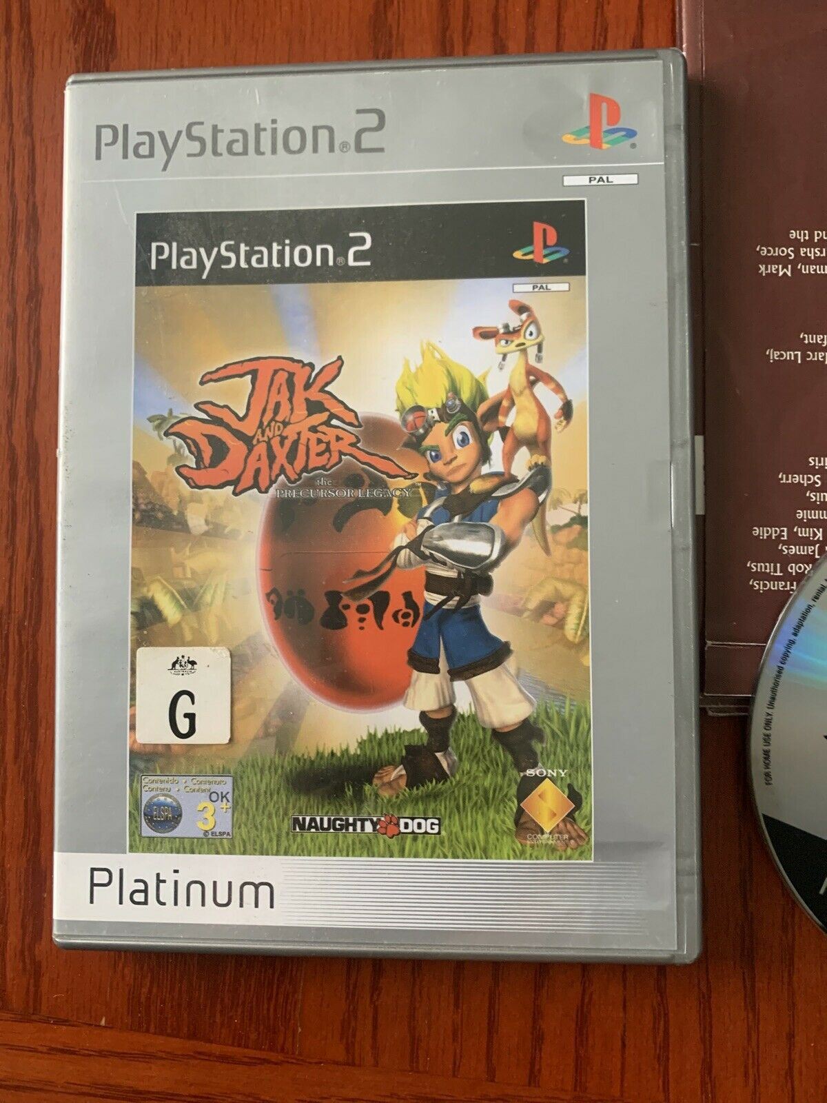 Jak and Daxter The Precursor Legacy PS2 (Platinum) PAL With Manual