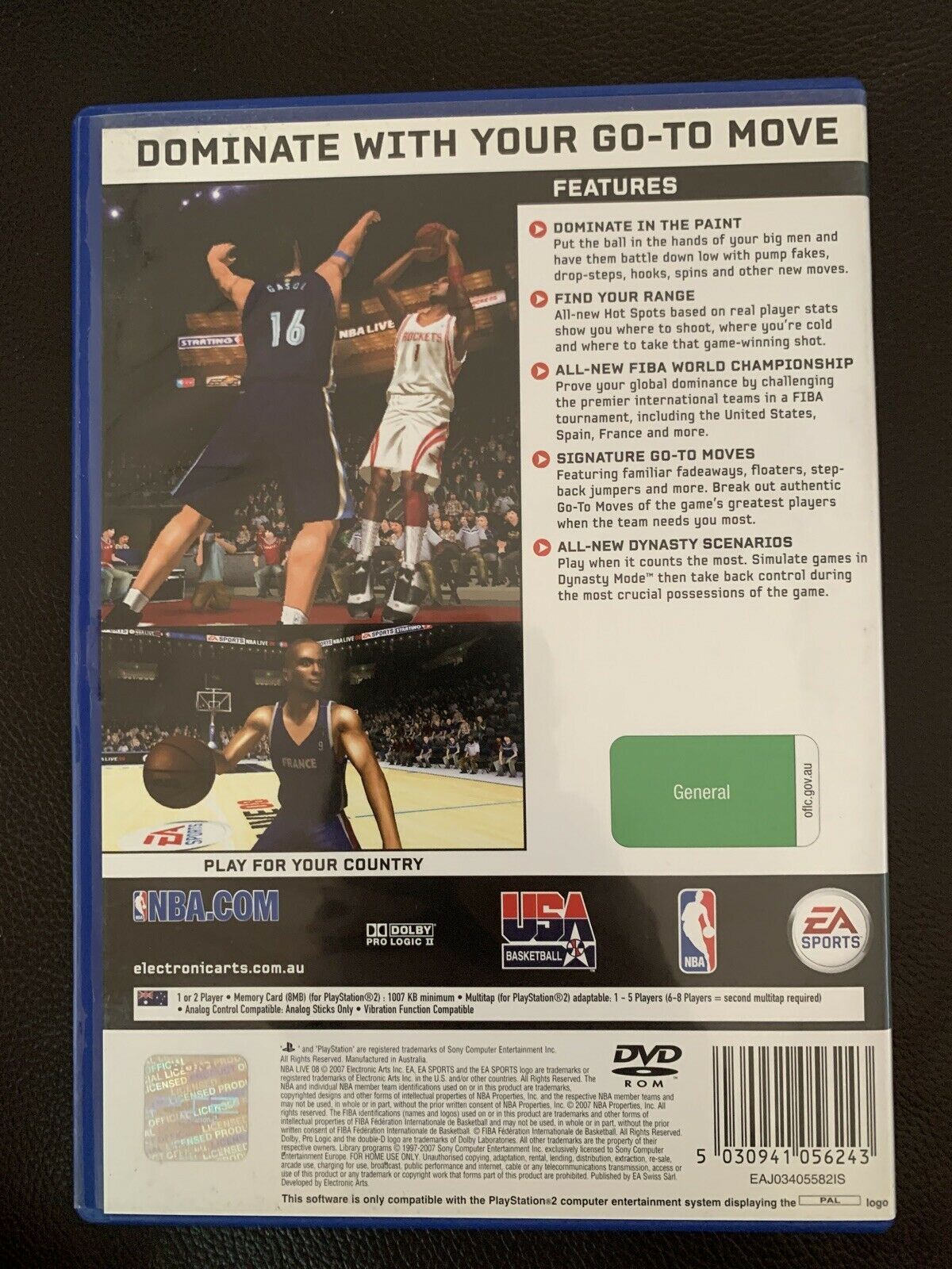 NBA Live 08 - Sony PS2 PAL With Manual