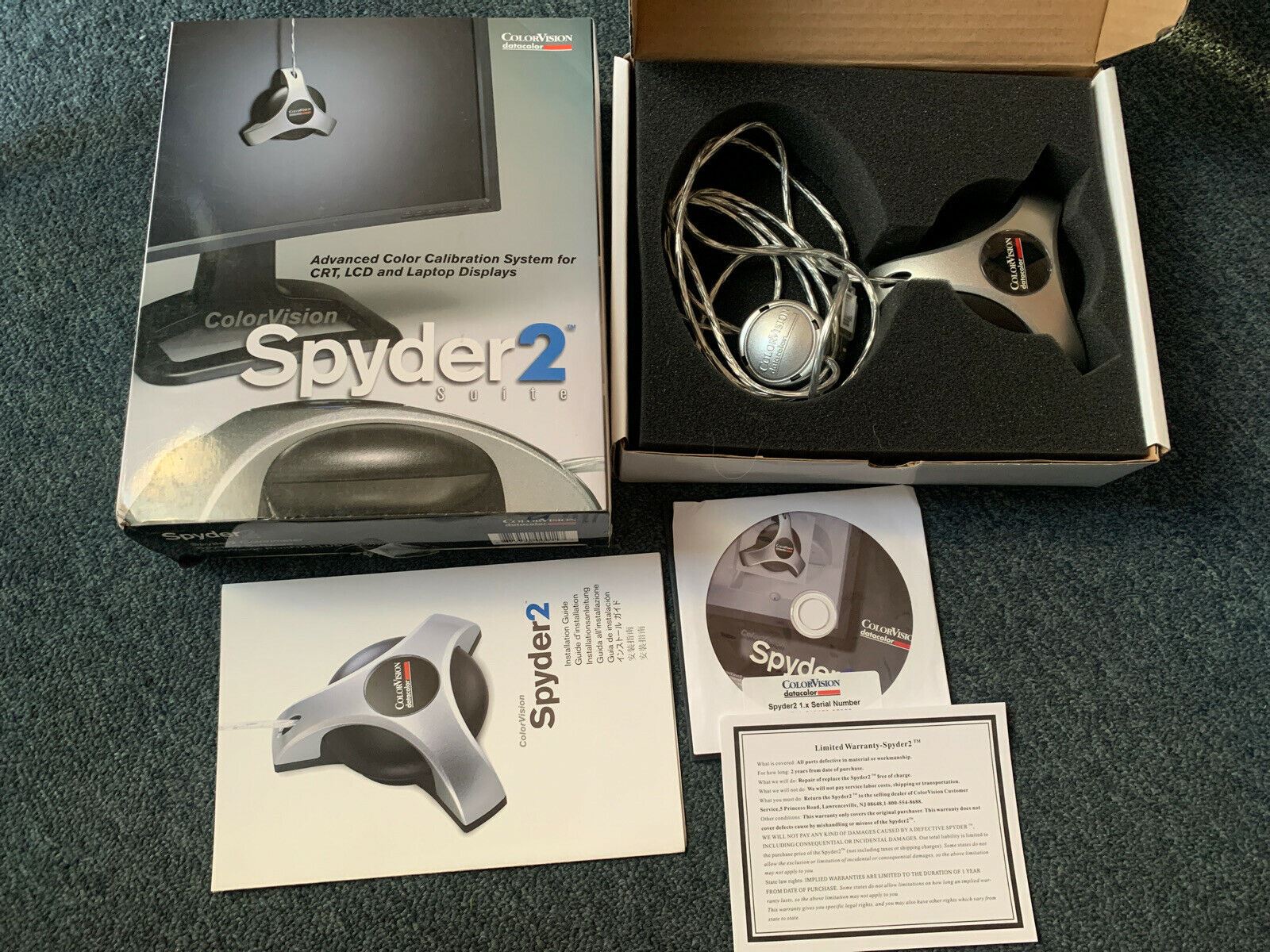 ColorVision Spyder 2 Suite Color Screen Calibrator with Colorimeter ...